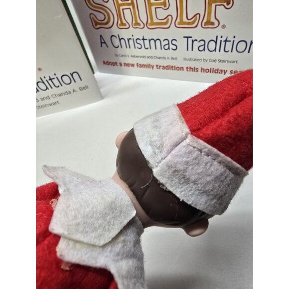 2014 ELF ON THE SHELF 12" BOY DOLL BROWN HAIR BLUE EYES WITH HAT - Picture 5 of 8